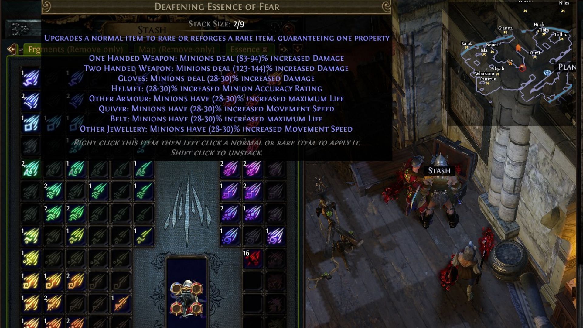 Essence crafting is easy and stressfree (Image via Grinding Gear Games)